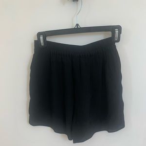 Aritzia Wilfred shorts, black relaxed fit